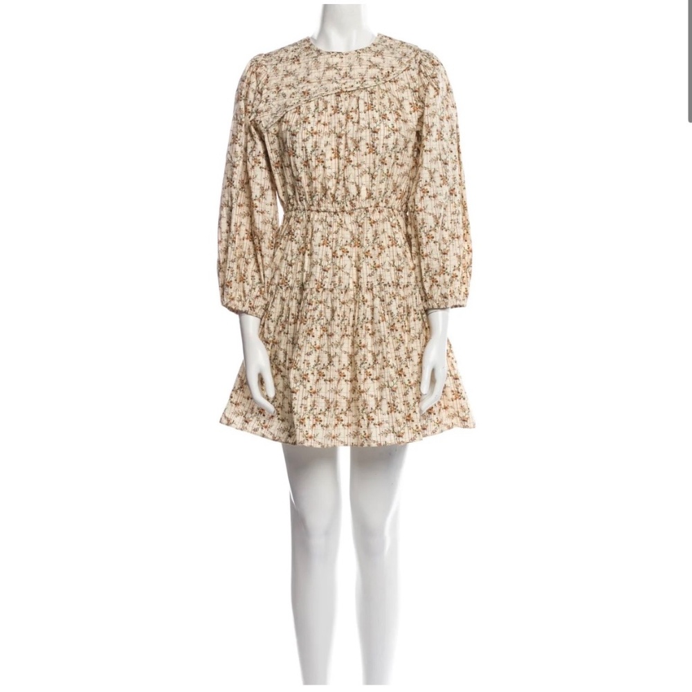 Rhode dress size small floral mini puff sleeve fall dress like new